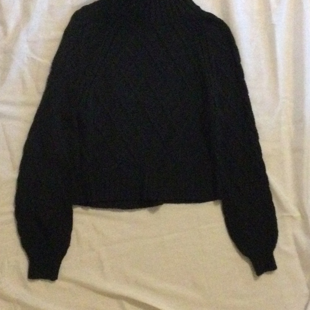 Women’s American Eagle Black Cropped Turtleneck